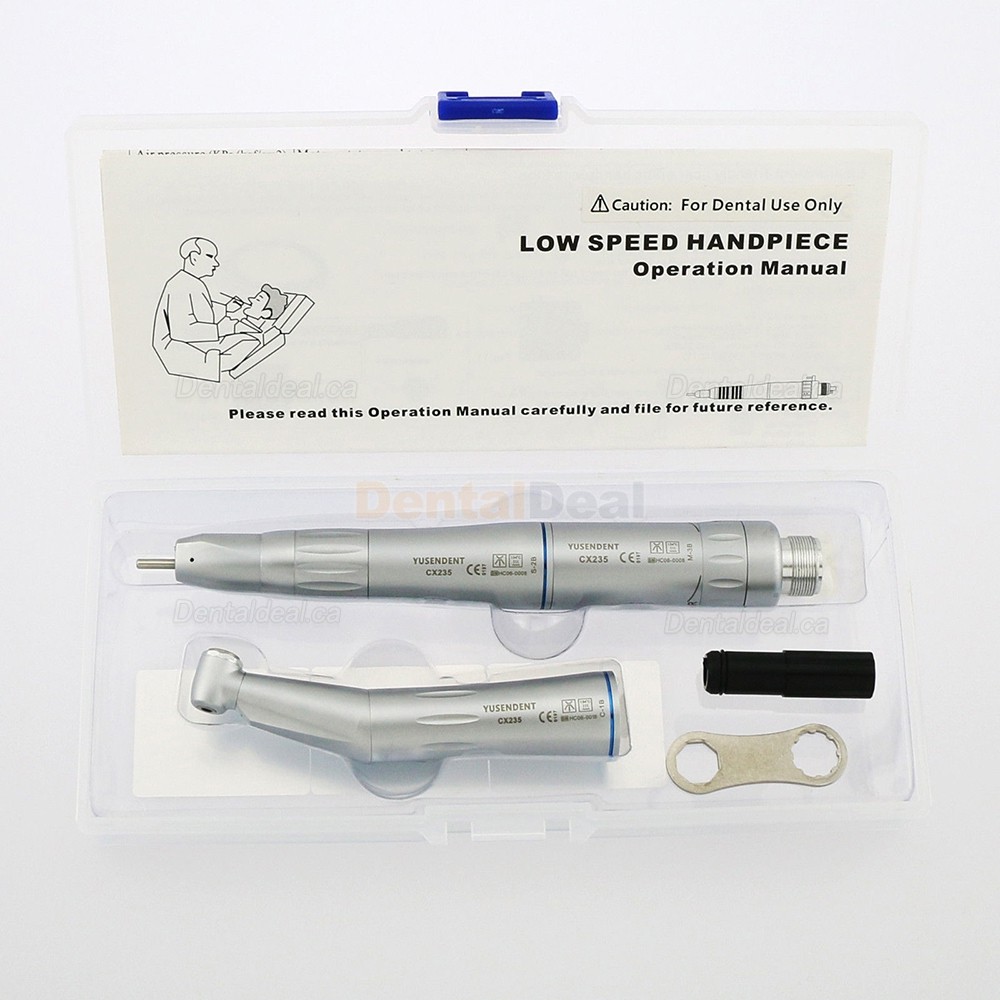 YUSENDENT CX235-B Dental Contra Angle + Air Motor + Straight Handpiece Kit